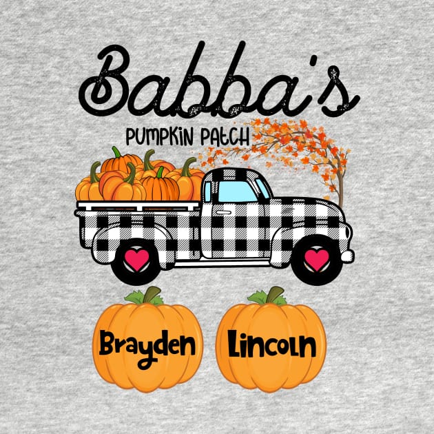 Babba's Pumpkin Patch Truck Art, Happy Halloween Shirt, Fall Shirt, Grandpa Birthday Gift, Personalized by Merricksukie3167